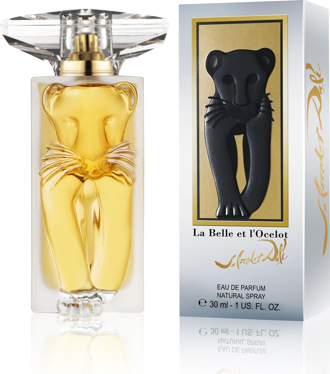 Les Parfums Salvador Dali La Belle Et I`Ocelot Парфюмерная вода 30 мл861001B Les Parfums Salvador Dali La Belle Et I`Ocelot Парфюмерная вода 30 мл861001BLa Belle et L’ocelot - пер. с фр. – Красавица и оцелот La Belle et L’ocelot Открывает инстинкт жизни кошачьего мира, столь дорогого для Сальвадора Дали, который выбрал оцелота любимым питомцем.... Название аромата La Belle et L’ocelot представляет собой “игру слов” и уносит в прекрасные сказки и красивые легенды. La Belle et L’ocelot - это история женщин. La Belle et L’ocelot посвящен жизненному пути женщин, передавая новое и креативное видение мира. Они являются героинями. Они женщины первооткрыватели чудесного. Аура красоты - смысл аромата.