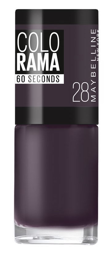 Maybelline New York Лак для ногтей Colorama, оттенок 28, Ночное рандеву, 7 млB2806304 Maybelline New York Лак для ногтей Colorama, оттенок 28, Ночное рандеву, 7 млB2806304Самая широкая палитра оттенков новых лаков Колорама. Яркие модные цвета с подиума. Новая формула лака Колорама обеспечивает стойкое покрытие и создает еще более дерзкий, насыщенный цвет, который не тускнеет. Усовершенствованная кисточка для более удобного и ровного нанесения, современная упаковка. Лак для ногтей Колорама не содержит формальдегида, дибутилфталата и толуола.
