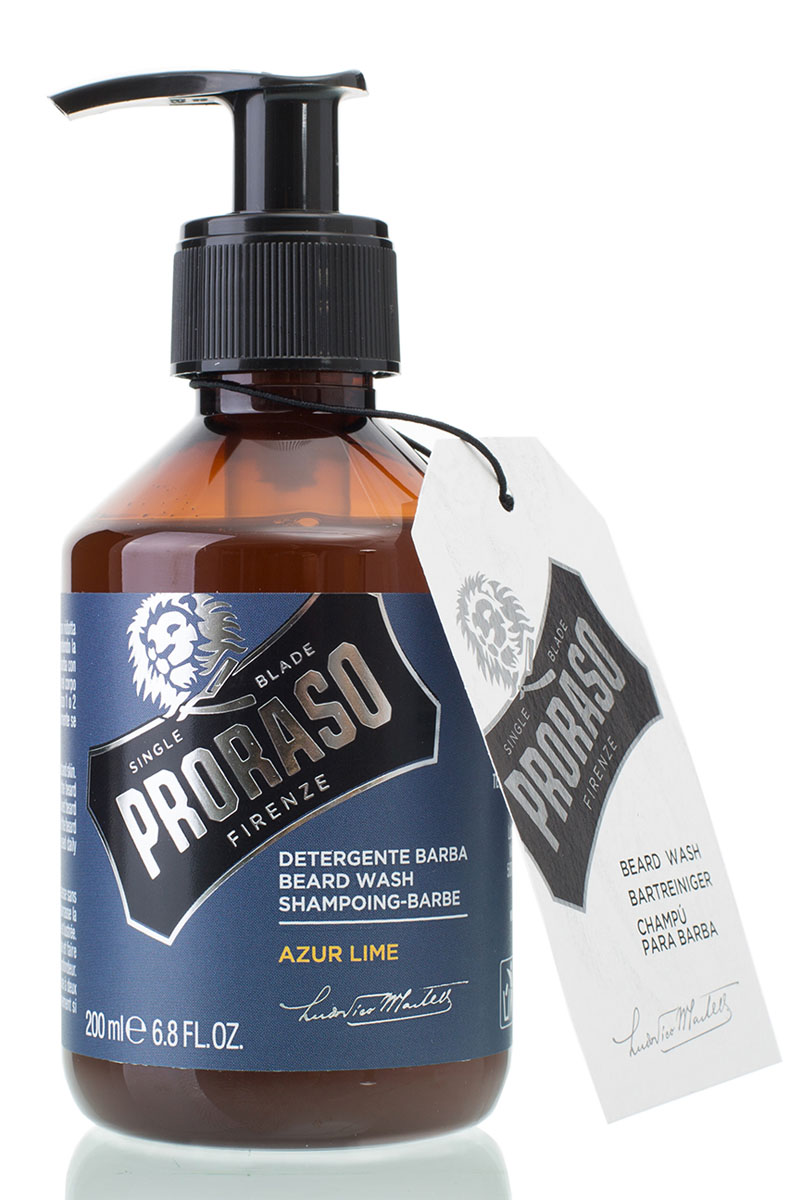 Proraso Шампунь для бороды Azur Lime 200 мл400751 Proraso Шампунь для бороды Azur Lime 200 мл400751Шампунь для бороды Proraso Azur Lime Beard Wash от известного итальянского бренда не только смягчает волосы бороды, но также заботится об увлажнении кожи. Приятный аромат цитрусовых, а также свежий запах мяты и лайма окутает Вас ощущением бодрости на весь день.