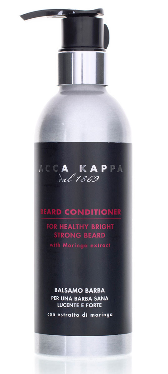 Acca Kappa Кондиционер для бороды 200 мл853504 Acca Kappa Кондиционер для бороды 200 мл853504Кондиционер для бороды специально разработан для смягчения и питания волос бороды и усов. Освежающий экстракт моринги разглаживает волосы, делая их сильными и блестящими. Борется с раздражением, сопутствующем росту волос, рекомендуется регулярно использовать в течение первых трех недель отрастания бороды. С натуральным ароматом мяты.