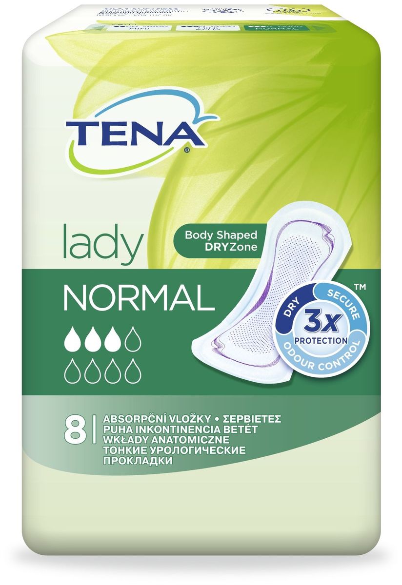 Tena Прокладки урологические Lady Normal 8 шт01.00.15.760400 Tena Прокладки урологические Lady Normal 8 шт01.00.15.760400Тена Леди Прокладки нормал, 8шт.