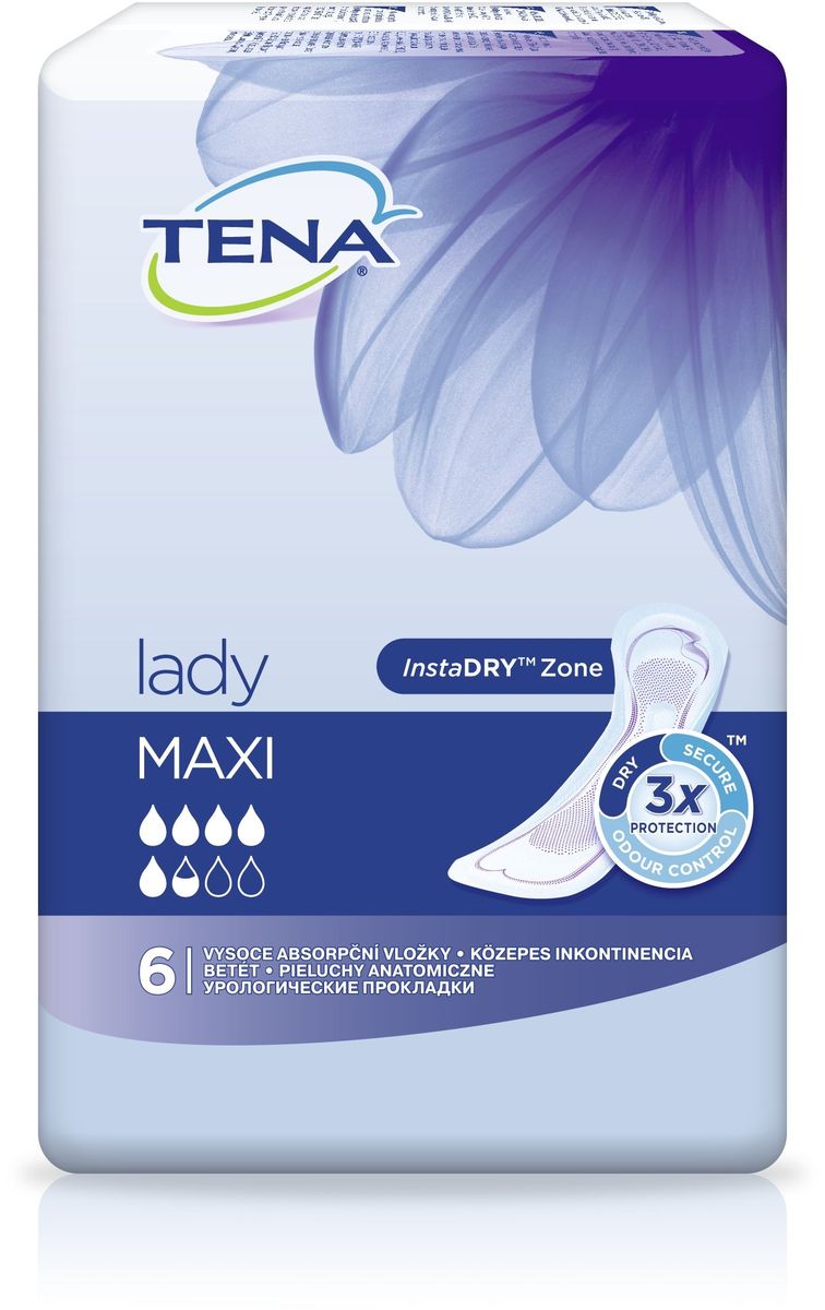 Tena Прокладки урологические Lady Maxi 6 шт01.00.15.760929 Tena Прокладки урологические Lady Maxi 6 шт01.00.15.760929Тена Леди Прокладки макси, 6шт.
