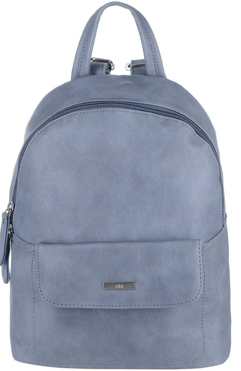 Рюкзак женский David Jones, цвет: серо-голубой. L7115L7115 L.Blue Рюкзак женский David Jones, цвет: серо-голубой. L7115L7115 L.BlueЖенская сумка-рюкзак David Jones изготовлена из качественной искусственной кожи. Сумка-рюкзак имеет одно вместительное отделение и застегивается на застежку-молнию. Внутри отделения находятся два кармана - один открытый накладной и один врезной на молнии. На лицевой части рюкзака расположен карман под клапаном с магнитной кнопкой. Изделие оснащено ручкой для переноски и двумя наплечными ремнями, длину которых можно регулировать.
