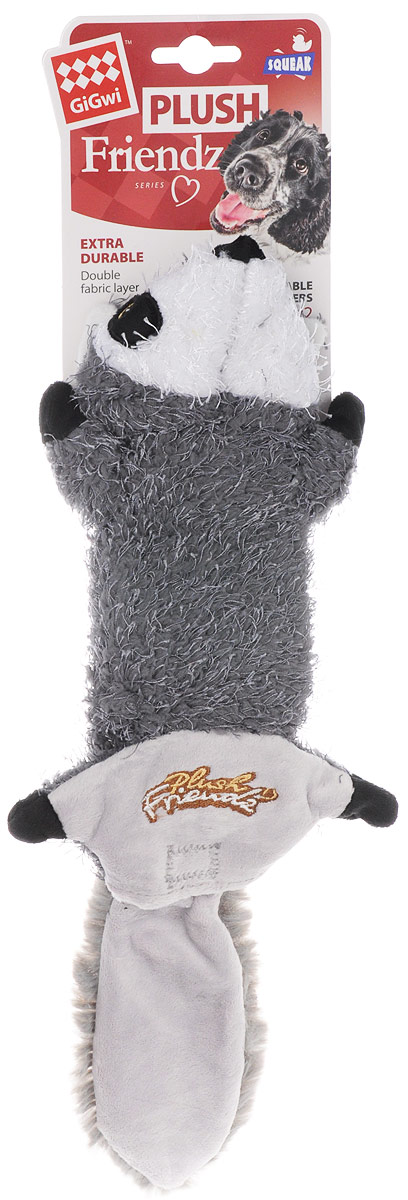 Игрушка для собак GiGwi Енот, шкурка с пищалкой, длина 40 см. 7535275352 Игрушка для собак GiGwi Енот, шкурка с пищалкой, длина 40 см. 7535275352Игрушка для собак GiGwi Енот выполнена из ворсистого текстиля. Игрушка подходит для активной игры. Забавный енот с пищалкой непременно привлечет внимание вашего друга.