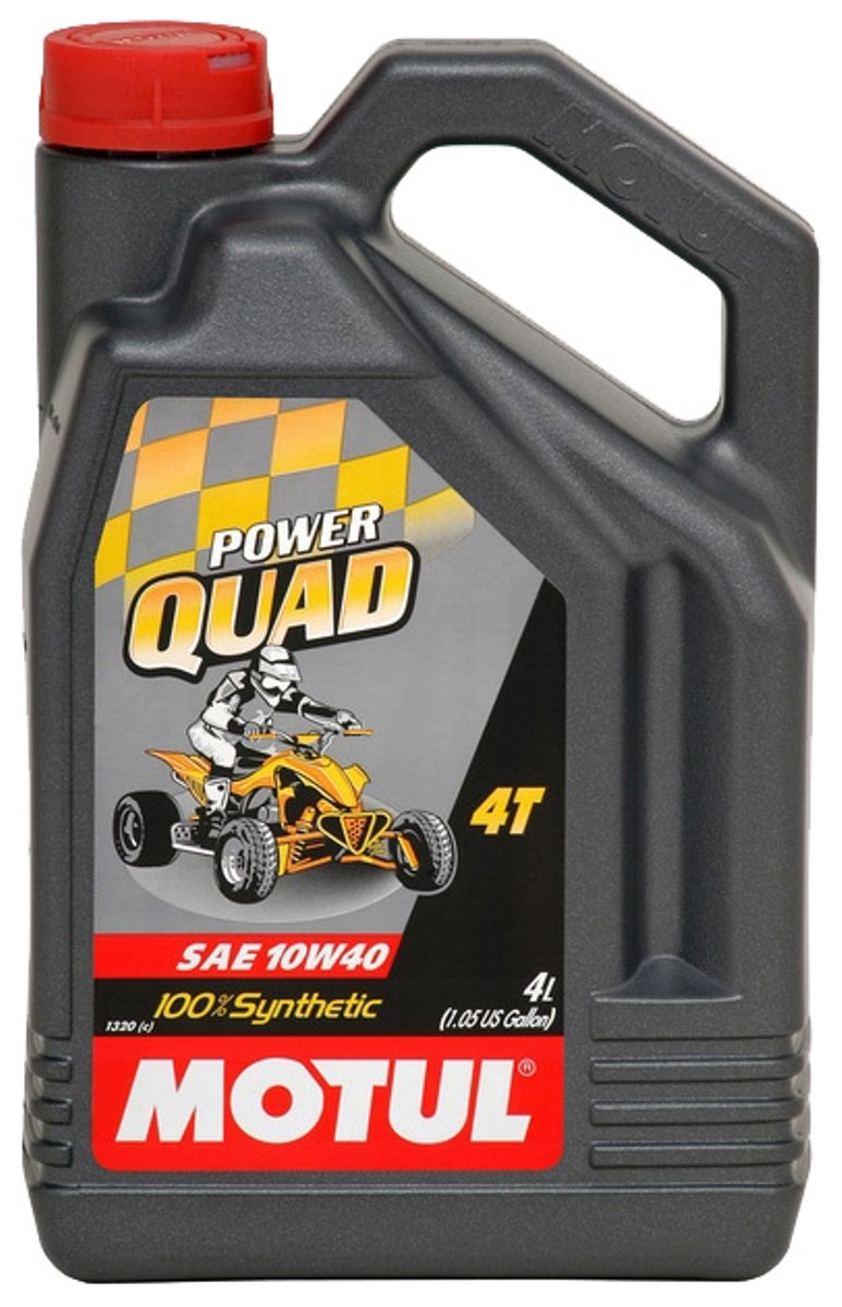 Масло моторное Motul Power Quad 4Т, 4 л. 101469101469 Масло моторное Motul Power Quad 4Т, 4 л. 101469101469Моторное масло предназначено для городских и спортивных квадроциклов, оснащенных четырехтактным двигателем, который может быть совмещен с коробкой передач. Может применяться в технике с сухим сцеплением или сцеплением в масляной ванне. Применимо для двигателей, выполняющих нормы Euro 2 и Euro 3, оснащенные системами нейтрализации отработавших газов: каталитическим нейтрализатором, подачей воздуха в систему выпуска.