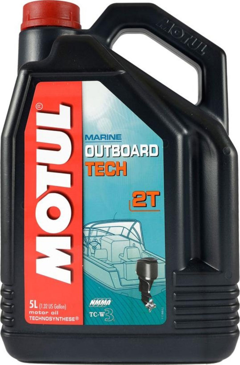 Масло моторное Motul Outboard Tech 2T. Technosynthese, 5 л106615 Масло моторное Motul Outboard Tech 2T. Technosynthese, 5 л1066152-х тактное моторное масло для подвесных двигателей Technosynthese - NMMA TC-W3. Создано для 2-х тактных двигателей и 2-х тактных двигателей с непосредственным впрыском. Применяется с различными системами смешивания масла: Evinrude, Johnson, Mariner, Mercury, Seagull, Selva, Suzuki, Tohatsu, Yamaha. Для 2-х тактных водометных двигателей: Kawasaki Jet Ski, Yamaha. Применять с неэтилированным бензином. API Стандарты: API TSC 4 MARINE Стандарты: NMMA TC W3 RL-93938 / TC-W / TC-WII