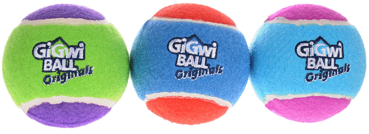 Игрушка для собак GiGwi Мячи, с пищалкой, диаметр 8 см, 3 шт75337 Игрушка для собак GiGwi Мячи, с пищалкой, диаметр 8 см, 3 шт75337Игрушка для собак GiGwi Мячи изготовлена из прочной цветной резины с ворсистой поверхностью в виде теннисного мяча. Предназначена для игр с собакой любого возраста. Внутри мяча расположена пищалка. Такая игрушка привлечет внимание вашего любимца и не оставит его равнодушным. Диаметр: 8 см.