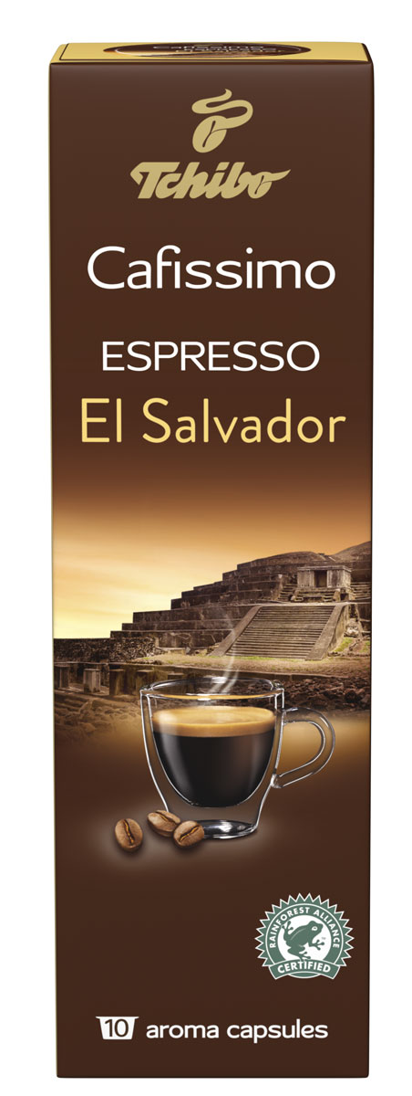 Cafissimo Espresso El Salvador кофе в капсулах, 10 шт484742 Cafissimo Espresso El Salvador кофе в капсулах, 10 шт484742Натуральный кофе в капсулах.