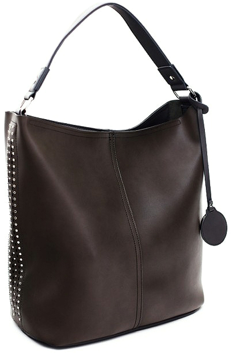 Сумка женская David Jones, цвет: серый. 7335573355 BLACK/GREY Сумка женская David Jones, цвет: серый. 7335573355 BLACK/GREYВысота ручек 20. Одно отделение, один карман. Сумка женская David Jones выполнена из высококачественной экокожи. Изделие оснащено удобной широкой ручкой на запястье. На тыльной стороне расположен вшитый карман на молнии. Сумка закрывается на застежку-молнию. Внутри расположено одно основное отделение и два кармана, один из которых застегивается на молнию. Модель оснащена карманом для телефона.