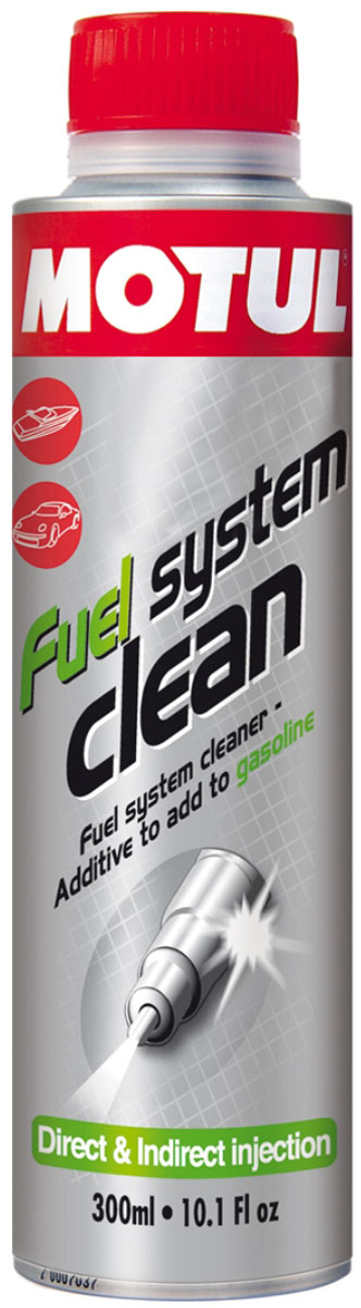Промывка Motul Fuel Clean Auto, 300 мл. 104877104877 Промывка Motul Fuel Clean Auto, 300 мл. 104877104877Очиститель топливной системы, присадка в топливо для двигателей автомобилей, оборудованных системой впрыска и карбюраторных Motul Fuel System Clean разработано для использования в карбюраторных или впрысковых, двигателях, с каталитическим нейтрализатором и без, использующих любой тип бензина. Motul Fuel System Clean эффективно очищает загрязнения и отложения, образующиеся в топливной системе: - конденсат в топливной системе; - отложения в карбюраторе; - засорение форсунок; - загрязнения камеры сгорания и выпускных клапанов. Motul Fuel System Clean обеспечивает смазку поверхностей во время очистки и предотвращает повторное отложение удаленных частиц загрязнения.