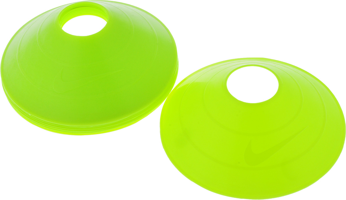 Тренировочные конусы Nike 10 Pack Training Cones Ns Volt, цвет: салатовый, 10 штN.SR.08.709.NS Тренировочные конусы Nike 10 Pack Training Cones Ns Volt, цвет: салатовый, 10 штN.SR.08.709.NSОдна упаковка содержит 10 конусов. Идеально подходят для спортивных тренировок. Имеют яркий, бросающийся в глаза, цвет.