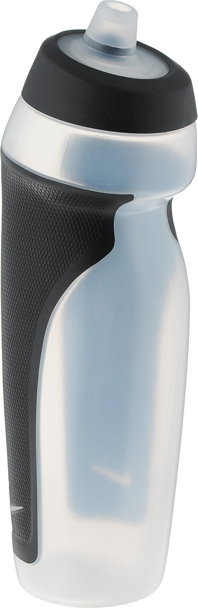 Бутылка для воды Nike Sport Water Bottle, цвет: прозрачный, черный, 600 мл9.341.009.901. Бутылка для воды Nike Sport Water Bottle, цвет: прозрачный, черный, 600 мл9.341.009.901.Герметичный клапан не позволяет воде расплескиваться. Объём: 600мл. Ассиметричный дизайн для одной руки обеспечивает удобство при использовании во время тренировок и в спортивном зале.