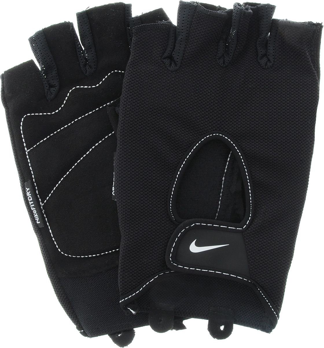 Перчатки для фитнеса мужские Nike Mens Fundamental Training Gloves, цвет: черный. Размер S9.092.051.037. Перчатки для фитнеса мужские Nike Mens Fundamental Training Gloves, цвет: черный. Размер S9.092.051.037.Удобные перчатки Nike Mens Fundamental Training Gloves для фитнеса оформлены цветным логотипом бренда Nike. Трафаретная печать swoosh-лого на внешней стороне модели обеспечивает моментальную идентификацию бренда. Ладонь прошита в линиях сгиба, обеспечивая тем самым необходимое смягчение в самых важных зонах. Внутренняя часть перчаток выполнена из мягкой искусственной замши, что обеспечивает комфорт и долговечность в использовании данного аксессуара. Регулируемая застежка на запястье обеспечивает надежную посадку.