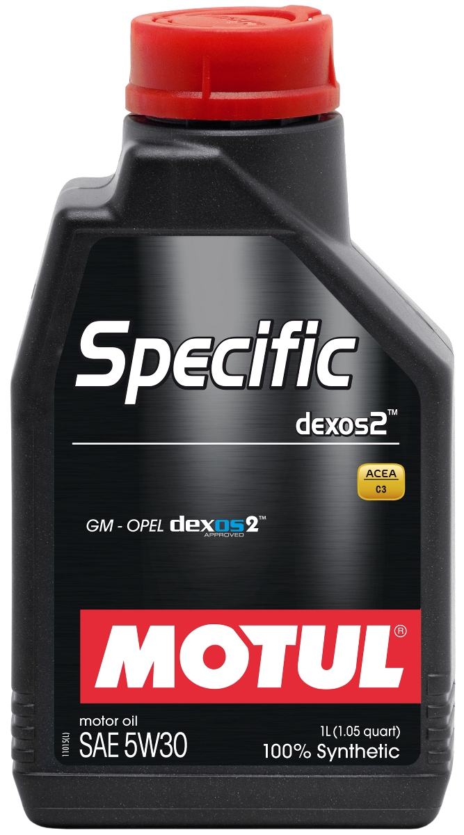Масло моторное Motul Specific Dexos2, синтетическое, 5W-30, 1 л102638 Масло моторное Motul Specific Dexos2, синтетическое, 5W-30, 1 л102638Моторное масло для бензиновых и дизельных двигателей GM-Opel. 100% синтетическое. Высокотехнологичное 100% синтетическое энергосберегающее моторное масло, специально разработано для двигателей автомобилей GM-Opel, требующих использования моторных масел, одобренных General Motors по стандарту dexos2TM. Универсальное моторное масло для большинства двигателей GM-Opel обладает высокой смазывающей способностью (высокая вязкость HTHS> 3,5 mPa.s) и энергосберегающими свойствами. Также совместимо с двигателями требующими использование моторного масла класса API SM/CF или ACEA C3. Совместимо со всеми типами топлива (бензин, дизельное топливо, биодизель, сжатый или сжиженный газ). Может быть не применимо в некоторых типах двигателей. Перед использованием необходимо ознакомиться с рекомендациями в руководстве по эксплуатации автомобиля. ACEA Стандарты: ACEA C3 API Стандарты: API PERFORMANCES SN/CF Одобрения: GM-OPEL dexos2 - License number: GB2A01020701