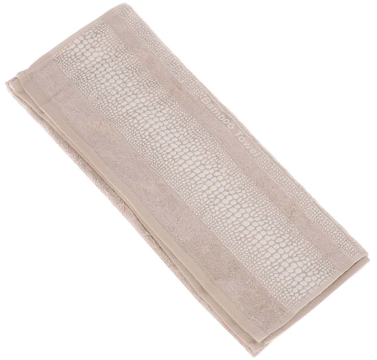Полотенце Brielle Bamboo. Crocodile, цвет: мокко, 50 см х 90 см1212 Полотенце Brielle Bamboo. Crocodile, цвет: мокко, 50 см х 90 см1212Полотенце Brielle Bamboo. Crocodile выполнено из бамбука с содержанием хлопка. Изделие очень мягкое, оно отлично впитывает влагу, быстро сохнет, сохраняет яркость цвета и не теряет формы даже после многократных стирок. Модель оформлена узорным рисунком и надписью. Полотенце Brielle Bamboo. Crocodile очень практично и неприхотливо в уходе. Такое полотенце послужит приятным подарком.