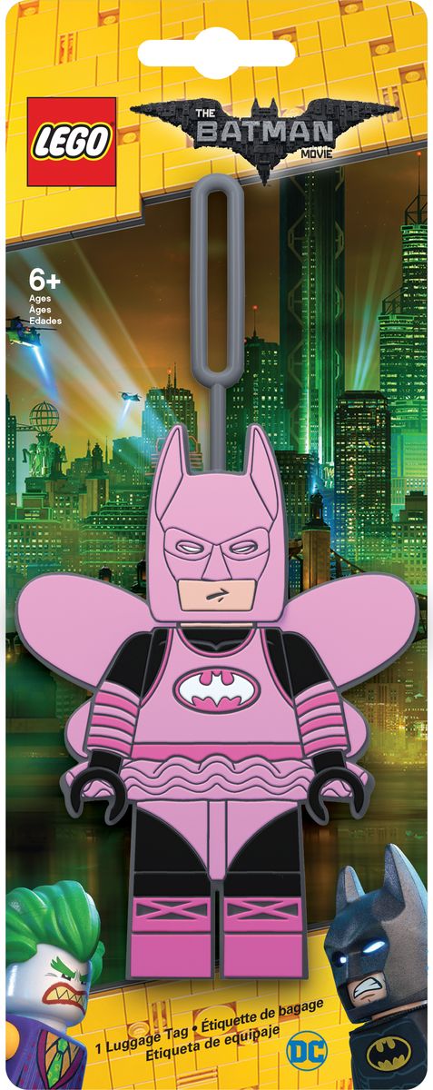 Бирка для багажа LEGO Batman Movie Fairy Princess Batman. 5172951729 Бирка для багажа LEGO Batman Movie Fairy Princess Batman. 5172951729Силиконовая бирка надежно крепится к багажу с помощью петли. Яркий и неповторимый дизайн сразу же привлечет внимание, и вы легко отыщите свой чемодан на транспортной ленте. Запишите свои контактные данные на обратной стороне бирки и можете не бояться, что ваш чемодан потеряется, ведь теперь работники аэропорта точно будут знать его хозяина.