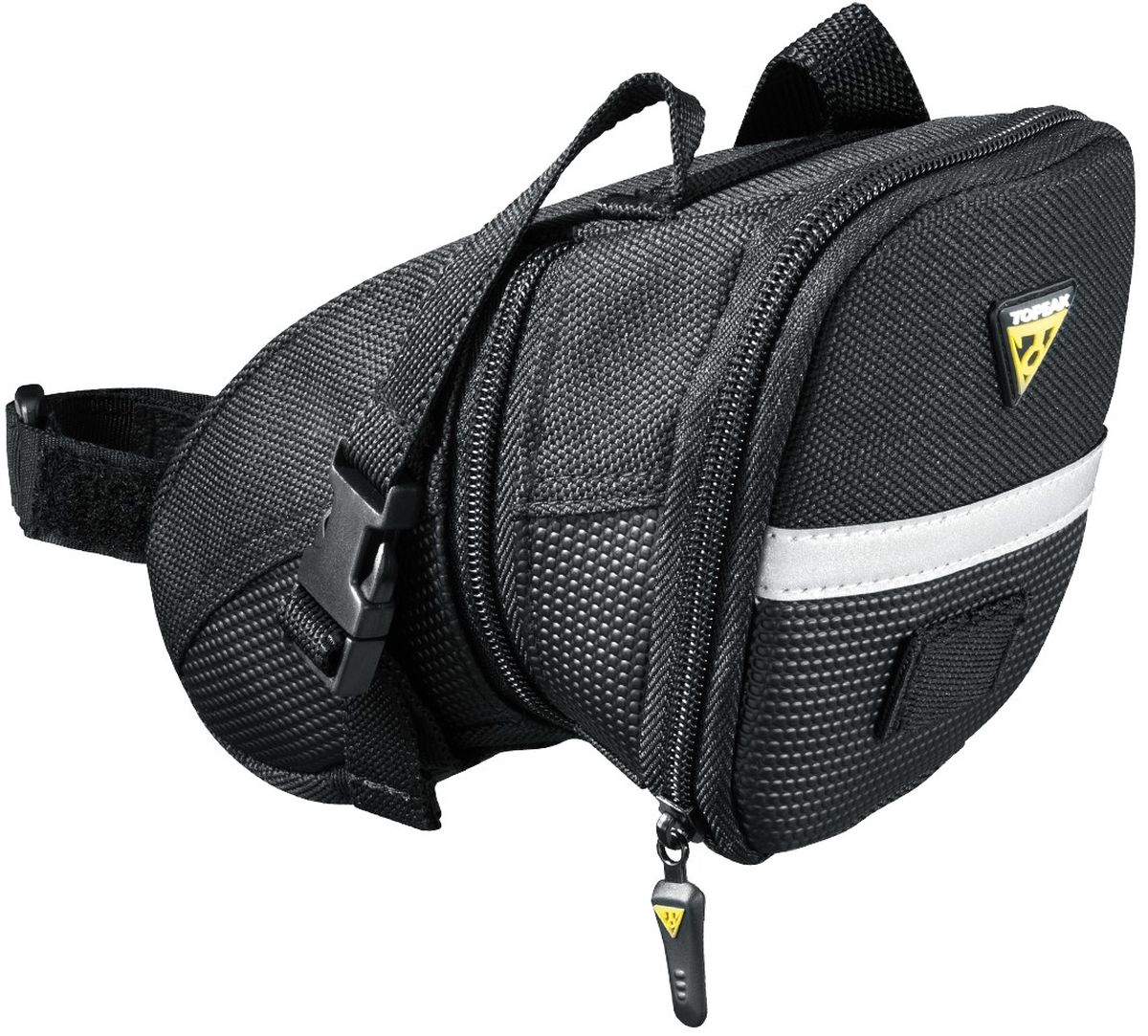 Сумка подседельная TOPEAK Aero Wedge Pack, с креплением на липучкеTC2261B Сумка подседельная TOPEAK Aero Wedge Pack, с креплением на липучкеTC2261BКачественная велосумка под седло. Светоотражающие элементы, удобное крепление. 0.98 - 1.31 L / 60 - 80 ci (Medium). 20 x 12 x 11 cm / 7.9” x 4.7” x 4.3” (Medium). 130 g / 4.58 oz (Medium).