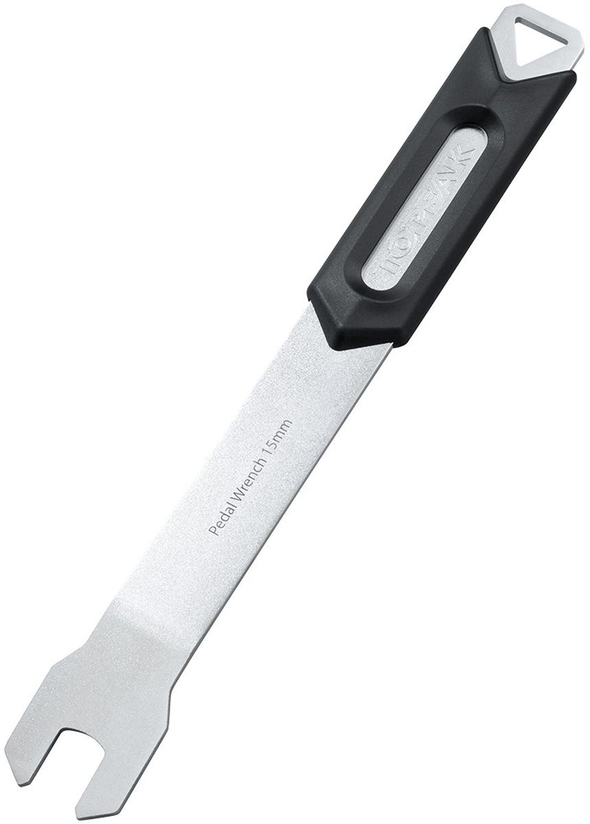 Ключ педальный TOPEAK Pedal Wrench, 15 ммTPS-SP20 Ключ педальный TOPEAK Pedal Wrench, 15 ммTPS-SP2015 мм ключ для установки и снятия педалей. Смещение угла дежит ключ в удалении от шатунов и передней звезды. Длинные мягкие ручки для максимально эффективного и комфортного использования.