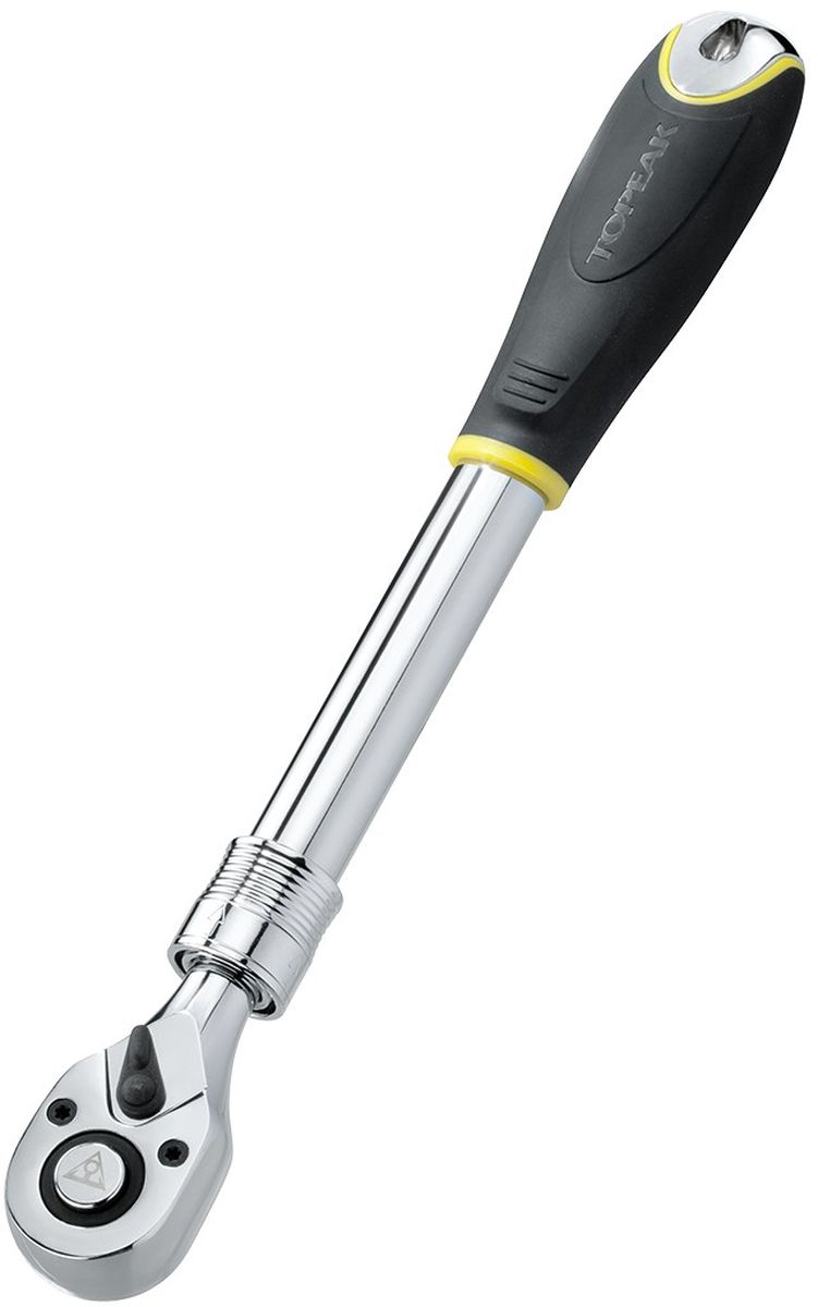 Ручка трещотка TOPEAK 1/2 Drive Extendebale Ratchet, 1/2 дюймаTPS-SP37 Ручка трещотка TOPEAK 1/2 Drive Extendebale Ratchet, 1/2 дюймаTPS-SP371/2 , реверсивный храповик с 72 зубцами для плавной работы. Выдвигается от 132 см46 см длиной с 6 фиксирующими положениями для работы с большим крутящим моментом. Хромованадиевая стальная конструкция для лучшей износостойкости и прочности на разрыв. TPR ручка для комфорта и лучшего сцепления. Вес: 946 г.