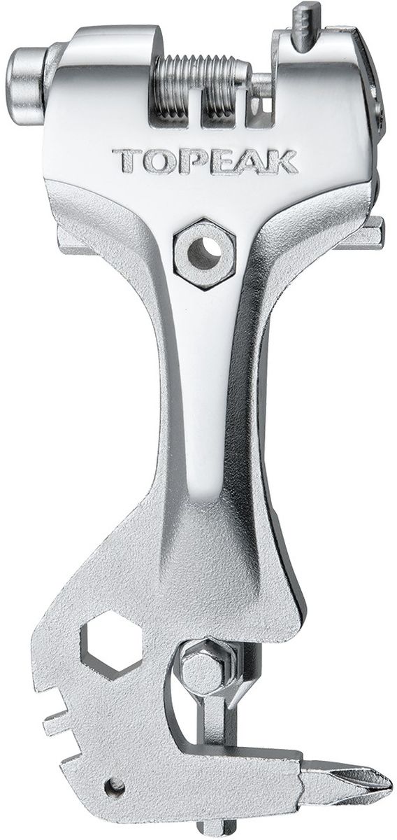Инструмент с выжимкой цепи TOPEAK Tool MonsterTT2554 Инструмент с выжимкой цепи TOPEAK Tool MonsterTT2554Набор инструмента с 22-мя функциями, включая выжимку цепи. Максимальная интеграция и практичность. Берите с собой на тренировку только самое необходимое. Совместим с 11-скоростными цепями. Количество инструментов (функций) - 22. Шестигранники - 1.5/2/2.5/3/4/5/6 (2шт.)/8 (2 шт.)/9мм. Torx - T10/T25. Спицевые ключи - 14g/15g . Гаечный ключ - 15 мм.