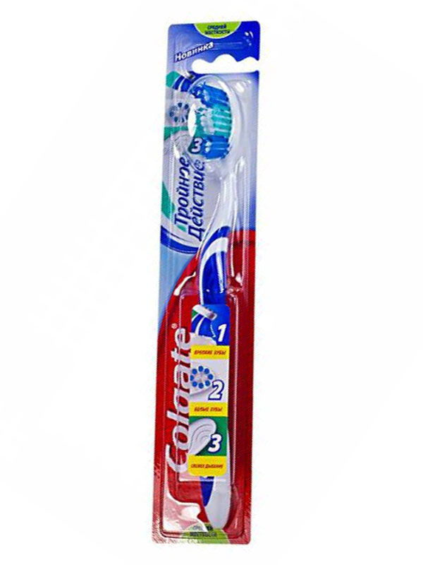 Colgate Зубная щетка Тройное действие средняя цвет синийFCN21589/FCN21589_синий Colgate Зубная щетка Тройное действие средняя цвет синийFCN21589/FCN21589_синийColgate Зубная щетка Тройное действие средняя цвет синий