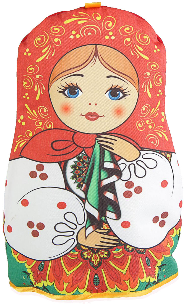 Грелка на чайник Матрешка с платочком, 43 х 36 х 3 см2333846 Грелка на чайник Матрешка с платочком, 43 х 36 х 3 см2333846Текстильные товары пользовались большой популярностью во все времена. Это беспроигрышный подарок, ведь все любят мягкие и приятные на ощупь ткани. Грелка на чайник — неповторимое сочетание необычного дизайна и высокого качества.