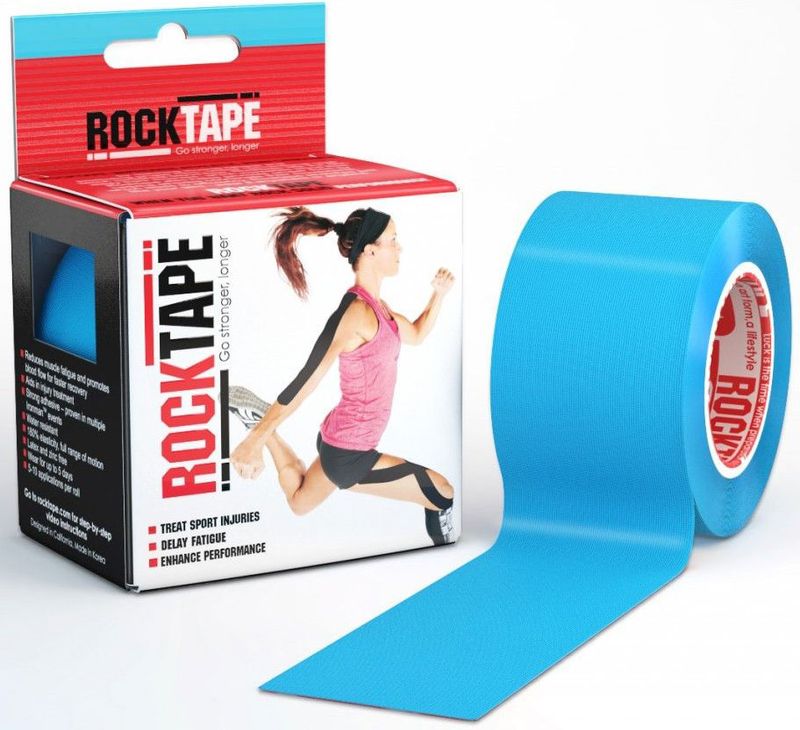 Кинезиотейп Rocktape, цвет: голубой, 5 см х 5 мRCT100-BL-OSRX Кинезиотейп Rocktape, цвет: голубой, 5 см х 5 мRCT100-BL-OSRXМатериал: 97% хлопок, 3% нейлон 6/12 Стойкая гипоаллергенная клеевая основа Эластичность: 180-190% (!) Плотная волнообразная структура ткани Водостойкий Носится, не теряя свойств, до 5 дней Производство: США/Корея