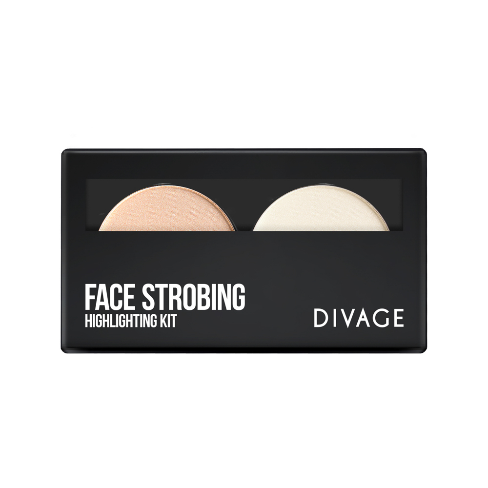 Divage Палетка - Товар Face strobing014602 Divage Палетка - Товар Face strobing014602Палетка FACE STROBING станет незаменимым помощников в создании идеального образа. В палетку входят: - хайлайтер для натурального деликатного сияния; - прозрачная фиксирующая пудра - для закрепления макияжа и предотвращения появления жирного блеска;