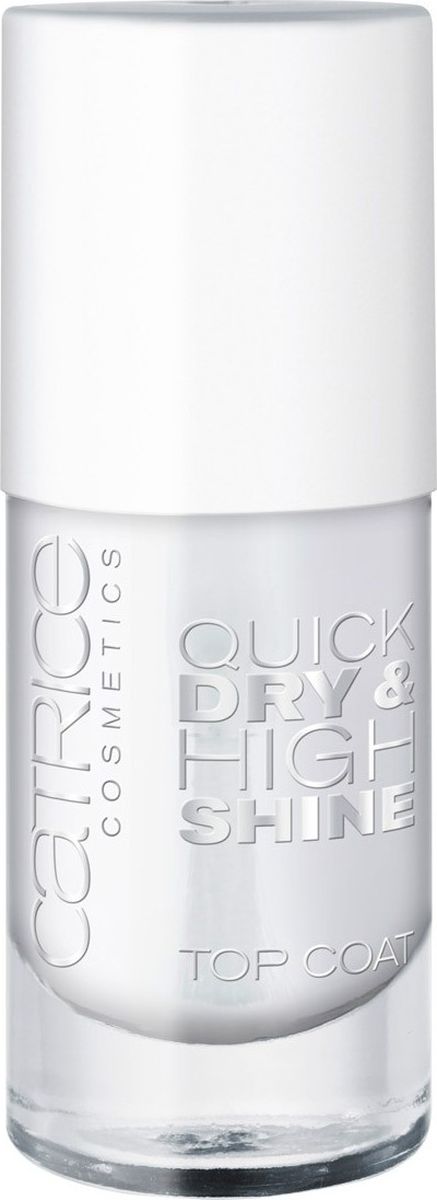 Catrice Покрытие верхнее Quick Dry & High Shine Top Coat для быстрого высыхания 10 мл44549 Catrice Покрытие верхнее Quick Dry & High Shine Top Coat для быстрого высыхания 10 мл44549Верхнее покрытие способствует быстрому высыханию лака и придает суперблеск ногтям.