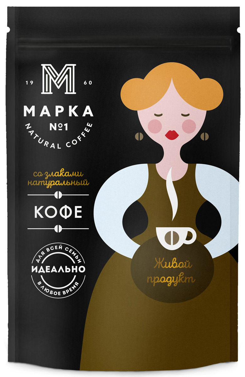 Марка №1 Кофе растворимый со злаками, 75 г4607142233868 Марка №1 Кофе растворимый со злаками, 75 г4607142233868фасованный растворимый кофейный напиток с добавлением растворимого кофе, представляющий собой высушенный экстракт жареного ячменя, с добавлением высушенного экстракта натурального жареного кофе.