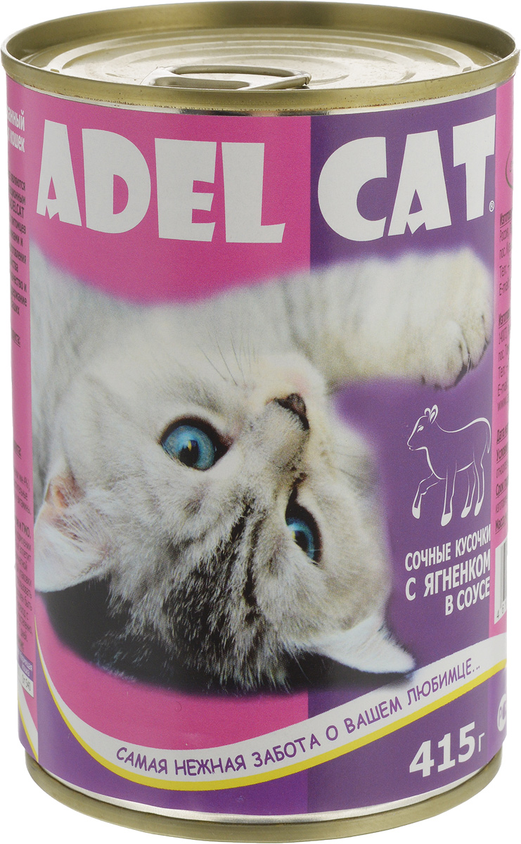 Консервы Adel-Cat, для кошек, с ягненком в соусе, 415 г990304 Консервы Adel-Cat, для кошек, с ягненком в соусе, 415 г990304Корм консервированный Adel-Cat является сбалансированным и полнорационным питанием для кошек. Корм Adel-Cat обеспечит организм ваших питомцев всеми необходимыми витаминами и микроэлементами. Технология изготовления позволяет сохранить все свойства натуральных продуктов, их качество и полезность, гарантирует поддержание здоровья и жизненных сил ваших любимцев. Товар сертифицирован.