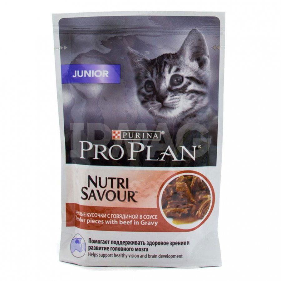 Консервы Pro Plan Junior для котят в возрасте от 6 недель до 1 года, с говядиной, 85 г61997 Консервы Pro Plan Junior для котят в возрасте от 6 недель до 1 года, с говядиной, 85 г61997Для котят в период роста. С говядиной в соусе. Способствует лучшему развитию мозга и зрения. Сбалансированный состав питательных веществ для здорового роста котят.