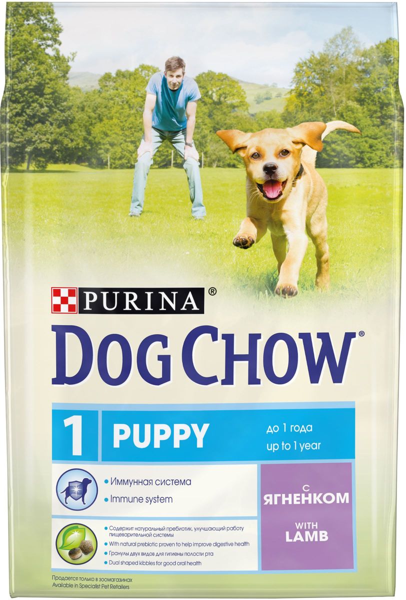 Корм сухой Dog Chow Puppy для щенков до 1 года, с ягненком, 2,5 кг62936 Корм сухой Dog Chow Puppy для щенков до 1 года, с ягненком, 2,5 кг62936Каждый день жизни щенка полон приключений, требующих больших затрат энергии. Корм PURINA® DOG CHOW® Puppy для щенков – это 100% сбалансированное питание, сочетающее мясо, важнейшие минеральные элементы и витамины, которые помогают щенку расти здоровым, сильным и готовым к новым испытаниям.Этот корм подходит также для взрослых собак мелких пород и собак в период беременности и вскармливания. МЕ/кг: витамин А: 22 600, витамин D3: 1 300, витамин Е: 105. Мг/кг: железо: 93,8; йод: 2,3; медь: 10,4; марганец: 7,1; цинк: 168,6; селен: 0,23. Белок: 28%, жир: 14%, сырая зола: 7,5%, сырая клетчатка: 2,5%, Докозагексаеновая кислота: 0,05%.