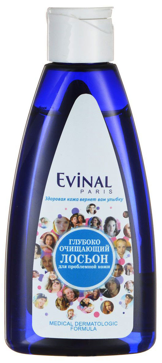Лосьон Evinal глубоко очищающий, для проблемной кожи, 200 мл0608 Лосьон Evinal глубоко очищающий, для проблемной кожи, 200 мл0608Глубоко очищающий лосьон Evinal предназначен для проблемной кожи. Главное в правильном уходе за жирной и проблемной кожей - ее тщательное и своевременное очищение. Обладающий выраженным противовоспалительным действием очищающий лосьон бережно и тщательно очистит проблемную кожу, устранит излишки кожного сала. Лосьон удаляет загрязнения и жир, которые невозможно смыть водой или мылом, стягивает поры и успокаивает раздраженную кожу, предотвращает появление прыщей и покраснений. Может использоваться как самостоятельное очищающее средство или в качестве освежающего и сужающего поры тоника после умывания. Характеристики: Объем: 200 мл. Производитель: Россия. Артикул: 608. Товар сертифицирован.