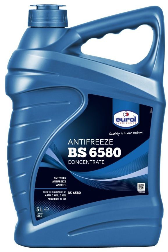 Жидкость охлаждающая EUROL Antifreeze, G-11, 5 лE503150-5l Жидкость охлаждающая EUROL Antifreeze, G-11, 5 лE503150-5lСогласно стандарту BS 6580, для открытых и закрытых систем охлаждения. Антифриз Euro Antifreeze рекомендуется для всех систем охлаждения двигателей внутреннего сгорания (LPG, бензиновые и дизельные) и других систем теплопередачи, как системы центрального отопления. Это однородная, стабильная жидкость на основе моноэтиленгликоля, отвечающая требованиям европейских автопроизводителей. Антифриз Eurol Antifreeze содержит присадки, защищающие от окисления и пенообразования. Благодаря высокой щелочности обеспечивается длительная защита от коррозии. Антифриз Eurol Antifreeze проявляет свои лучшие свойства при концентрации от 25 дo 50 vol.%. Концентрации ниже 65 % неэффективны из-за уменьшенной защиты от мороза. Eurol Antifreeze не повреждает резину, пластик, металлы, аллюминий и сплавы. Продукт не содержит нитрины, амины и фосфаты. Спецификации и одобрения: •BS 6580 •ASTM D 3306 / D 4656 •AFNOR NFR 15-601 •Vol% в воде : 25 30 33 40 50 •Защита...