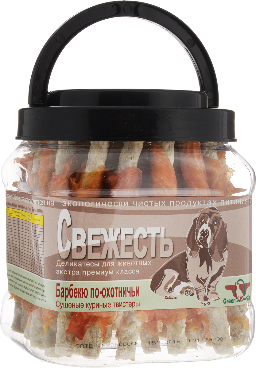 Лакомство для собак GreenQZin Свежесть, сушеные куриные твистеры, 750 гChTw750t Лакомство для собак GreenQZin Свежесть, сушеные куриные твистеры, 750 гChTw750tПополняет кальциевое депо в организме собаки, укрепляет скелет и связки, улучшает состояние зубной эмали. Наполняет организм собаки легкоусвояемым белком и в совокупности с кальцием благотворно влияет на развитие всего организма собаки.