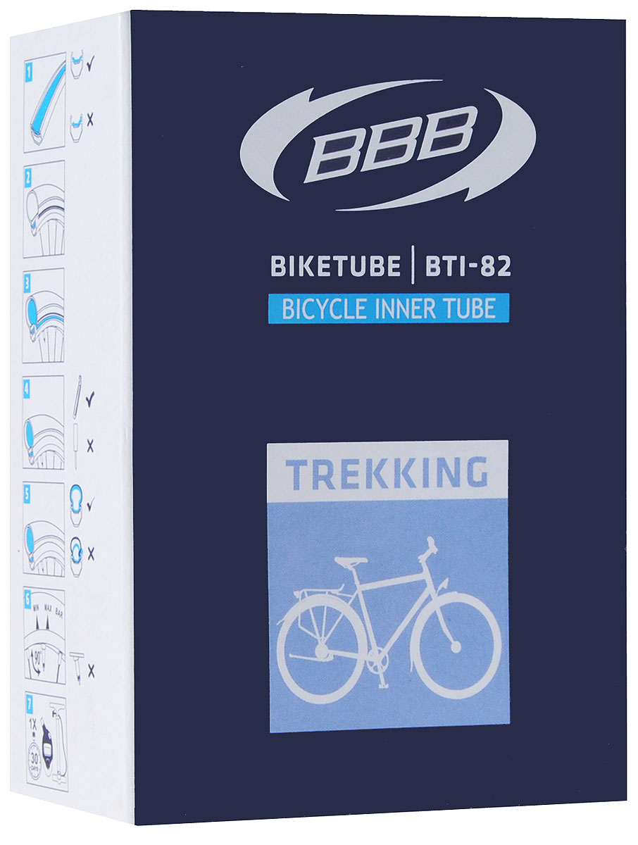 Камера велосипедная BBB, 28, 35-43C AVBTI-82 Камера велосипедная BBB, 28, 35-43C AVBTI-82Камера BBB изготовлена из долговечного резинового компаунда. Никаких швов, которые могут пропускать воздух. Достаточно большая для защиты от проколов и достаточно небольшая для снижения веса. Велосипедные камеры - обязательный атрибут каждого велосипедиста! Никогда не выезжайте из дома на велосипеде, не взяв с собой запасную велосипедную шину! Диаметр колеса: 28. Ниппель Dunlop: 40 мм Толщина стенки: 0,87 мм.