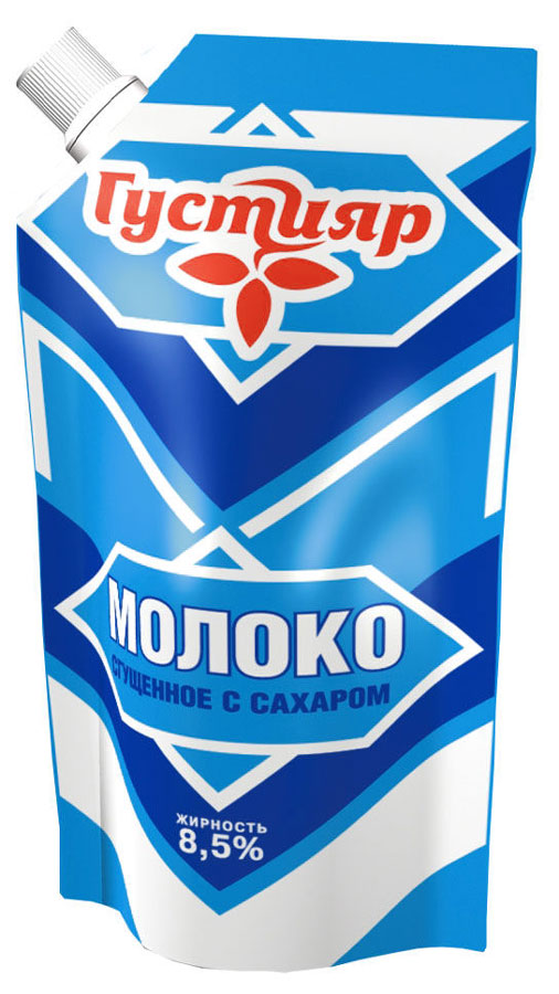 Союзконсервмолоко Густияр молоко сгущенное, 270 г645 Союзконсервмолоко Густияр молоко сгущенное, 270 г645Молоко сгущенное с сахаром Густияр 8.5%. Продукт пригоден для непосредственного принятия в пищу, применяется для приготовления кондитерских изделий. Вкус и запах сладкий, с четким выраженным вкусом пастерилизованного молока. Пищевая ценность на 100 г продукта: жира - 8.5 г, белков - 5 г, углеводов - 56 г. Энергетическая ценность - 320.5 Ккал.