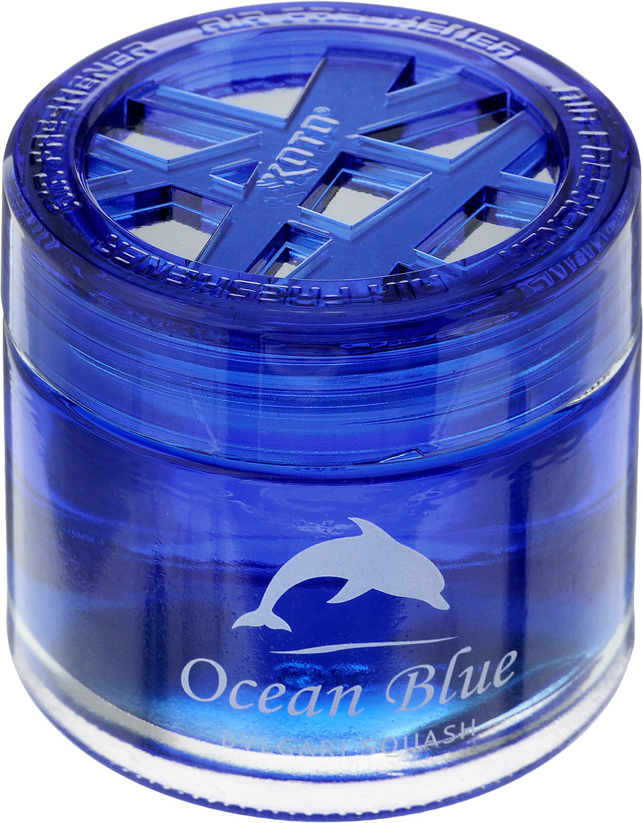 Ароматизатор автомобильный Koto Ocean Blue, гелевый, Bvlari Squash, 65 млFPG-016 Ароматизатор автомобильный Koto Ocean Blue, гелевый, Bvlari Squash, 65 млFPG-016Автомобильный ароматизатор Koto Ocean Blue эффективно устраняет неприятные запахи и придает легкий приятный аромат. Сочетание формулы геля с парфюмами наилучшего качества обеспечивает устойчивый запах. Кроме того, ароматизатор обладает элегантным дизайном, поэтому будет гармонично смотреться в салоне любого автомобиля. Благодаря удобной конструкции, его можно установить в любое место, например, на панель, под сиденье или в двери. Крепится ароматизатор с помощью двусторонней наклейки (входит в комплект). Срок эффективного действия - до 90 дней. Его можно использовать не только в автомобиле, но и в домашних условиях. Объем: 65 мл.