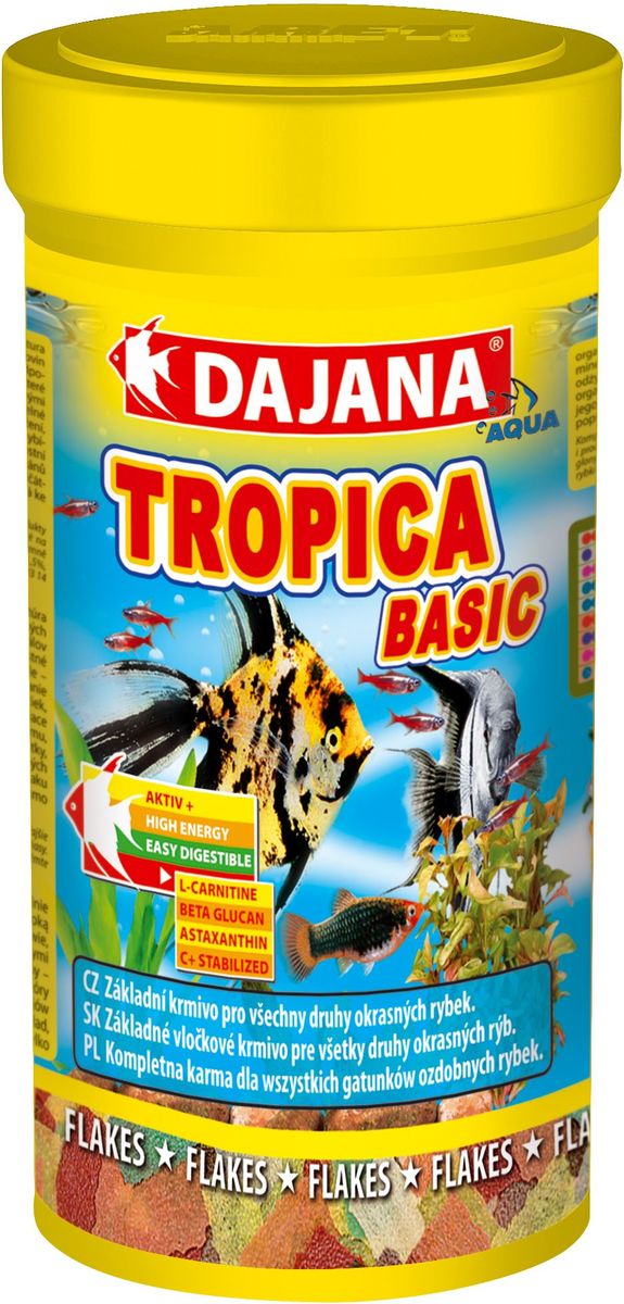 Корм для рыб Dajana Tropica Flakes, 500 млDP000C Корм для рыб Dajana Tropica Flakes, 500 млDP000CКомплексный, высококачественный корм для рыбок Dajana Tropica. Состоит из 7-ми видов специальных хлопьев, для всех видов декоративных аквариумных рыбок.