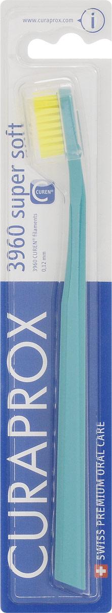 Curaprox CS 3960 Зубная щетка supersoft, цвет: бирюзовый, d 0,12 ммCS3960_бирюзовый Curaprox CS 3960 Зубная щетка supersoft, цвет: бирюзовый, d 0,12 ммCS3960_бирюзовыйCuraprox CS 3960 Зубная щетка supersoft, цвет: бирюзовый, d 0,12 мм