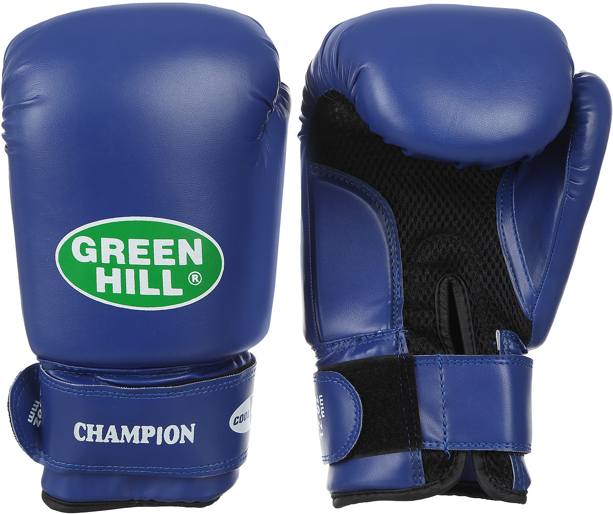 Боксерские перчатки Green Hill Champion, цвет: темно-синий. BGC-2040bBGC-2040b Боксерские перчатки Green Hill Champion, цвет: темно-синий. BGC-2040bBGC-2040bПерчатки боксерские. Верх сделан из синтетической кожи, ладонь из замши со вставкой из прочной сетки. Перчатка хорошо проветривается благодаря системе воздухообмена. Манжет на «липучке».