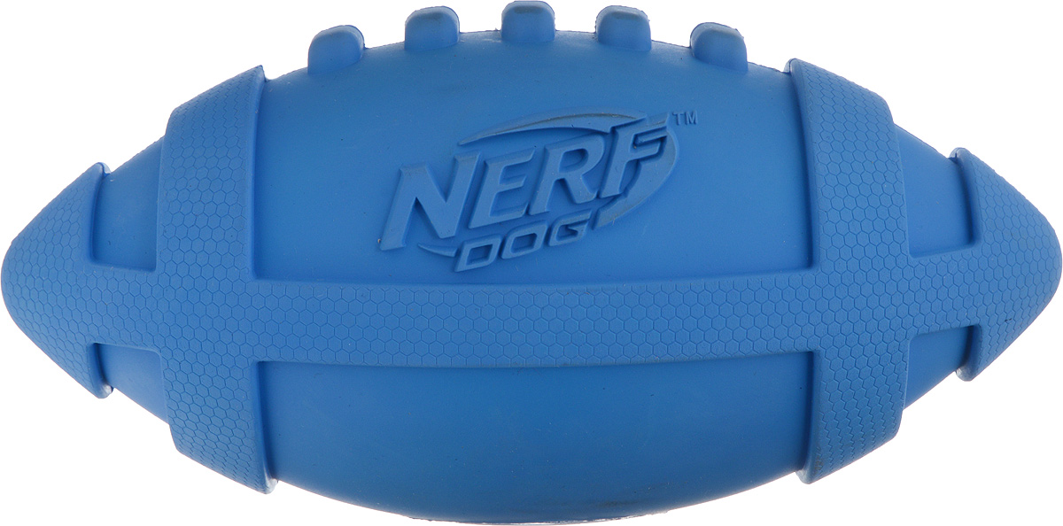 Игрушка для собак Nerf Мяч для регби, пищащий, цвет: синий, 17,5 см22231_синий Игрушка для собак Nerf Мяч для регби, пищащий, цвет: синий, 17,5 см22231_синийИгрушка для собак Nerf Мяч для регби, пищащий, цвет: синий, 17,5 см