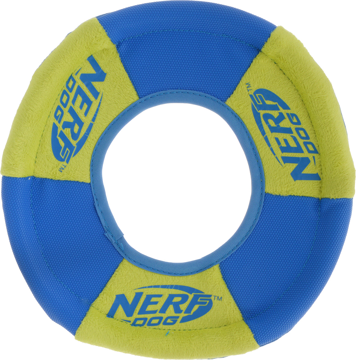 Игрушка для собак Nerf Диск для фрисби, цвет: синий, салатовый, диаметр 22,5 см22552_синий, салатовый Игрушка для собак Nerf Диск для фрисби, цвет: синий, салатовый, диаметр 22,5 см22552_синий, салатовыйИгрушка для собак Nerf Диск для фрисби - это удивительный спортивный снаряд, с которым не придется скучать. Кроме великолепных летных качеств, диск безопасен для собачьих зубов и десен. Игрушка изготовлена из ультрамягких плюшевых панелей с прочным покрытием из нейлона. Оптимальна для активных игр на свежем воздухе. Диаметр игрушки: 22,5 см.