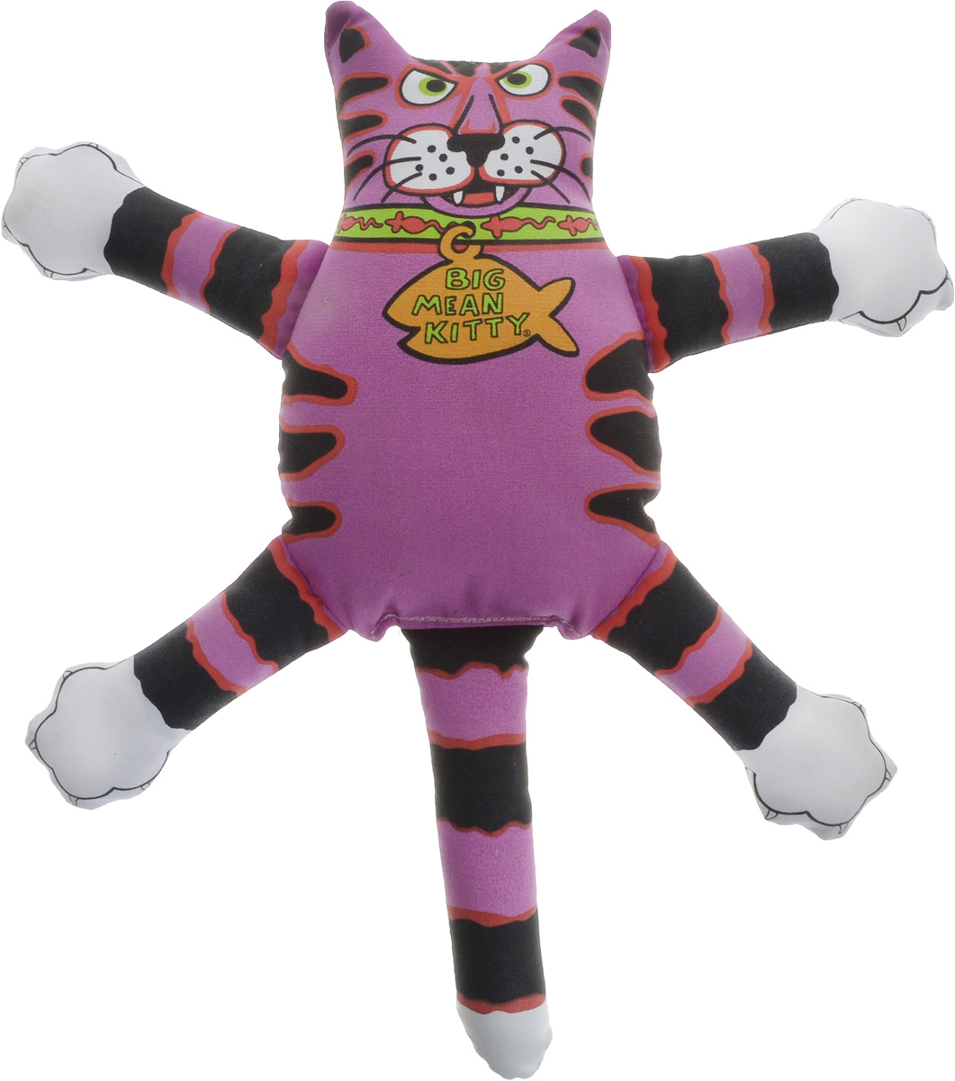 Игрушка для собак Fat Cat Кот-забияка, цвет: сиреневый, черный. 1943719437_сиреневый, черный Игрушка для собак Fat Cat Кот-забияка, цвет: сиреневый, черный. 1943719437_сиреневый, черныйИгрушка Fat Cat Кот-забияка - это мечта каждой собаки, которая хочет потрепать кота и получить от этого удовольствие. Кот в свою очередь - не просто яркая игрушка с нахальной мордой, это забияка, который подразнит вашего любимца и даст сдачи во время игры, при тряске он машет лапами и шлепает ими собаку по голове. Внутри игрушки пищалка, срабатывающая при нажатии. Забавное времяпрепровождение вашему другу просто обеспечено! Подойдет для собак средних размеров.
