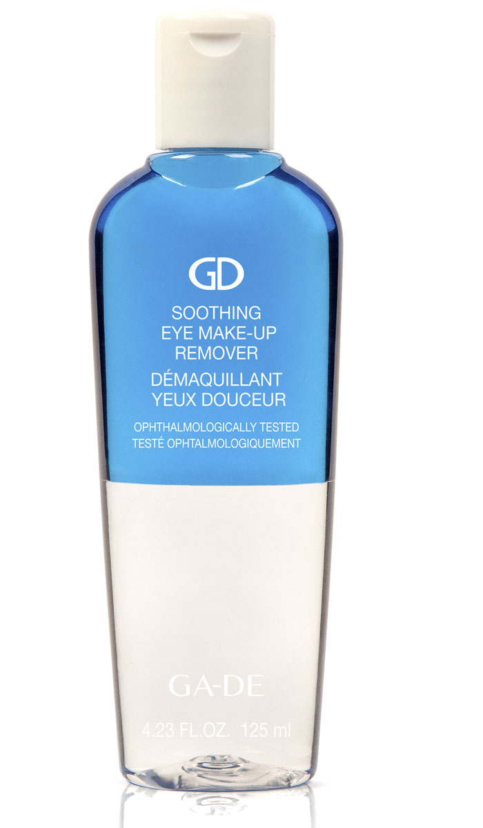 GA-DE Жидкость для снятия макияжа Soothing Eye Make-up Remover, 125 мл108400000 GA-DE Жидкость для снятия макияжа Soothing Eye Make-up Remover, 125 мл108400000Деликатное двухфазное средство для снятия макияжа с глаз. В состав жидкости входит экстракт василька, благодаря которому очищение не вызывает раздражения и подходит для сверхчувствительной кожи. Рекомендуется для любого типа кожи.