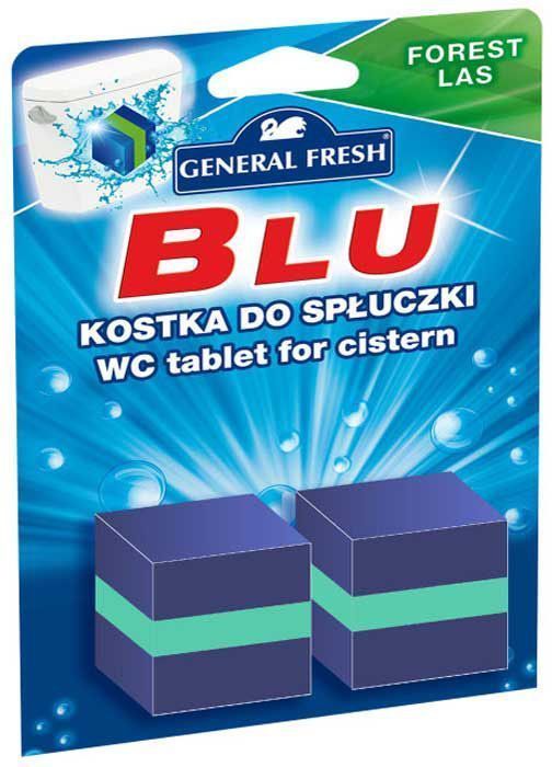 Очиститель-освежитель General Fresh WC. Blu, для смывного бачка, квадрат, 2 х 50 г. 545001545001 Очиститель-освежитель General Fresh WC. Blu, для смывного бачка, квадрат, 2 х 50 г. 545001545001Без особых хлопот обеспечит гигиеническую чистоту, и свежесть вашего туалета в течение длительного времени. Тройного действия. 1. Очищает поверхность унитаза, предотвращая образование известкового налета. 2. Уничтожает бактерии даже в труднодоступных местах. 3. Создает обильную пену и стойкий свежий аромат при каждом сливе воды.