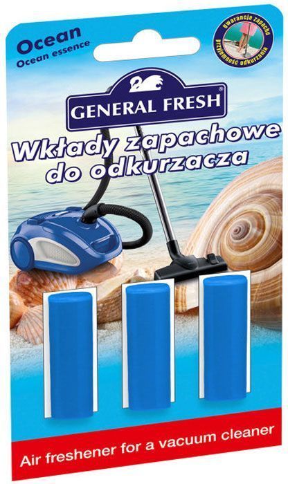 Освежитель воздуха General Fresh Air Fresh, для пылесоса, 1 шт. 595120595120 Освежитель воздуха General Fresh Air Fresh, для пылесоса, 1 шт. 595120595120Освежитель воздуха для пылесоса AIR FRESH нейтрализует неприятные запахи, оставляя в доме приятный аромат. Досконально подобранная ароматическая композиция обеспечивает длительный эффект до момента замены мешка