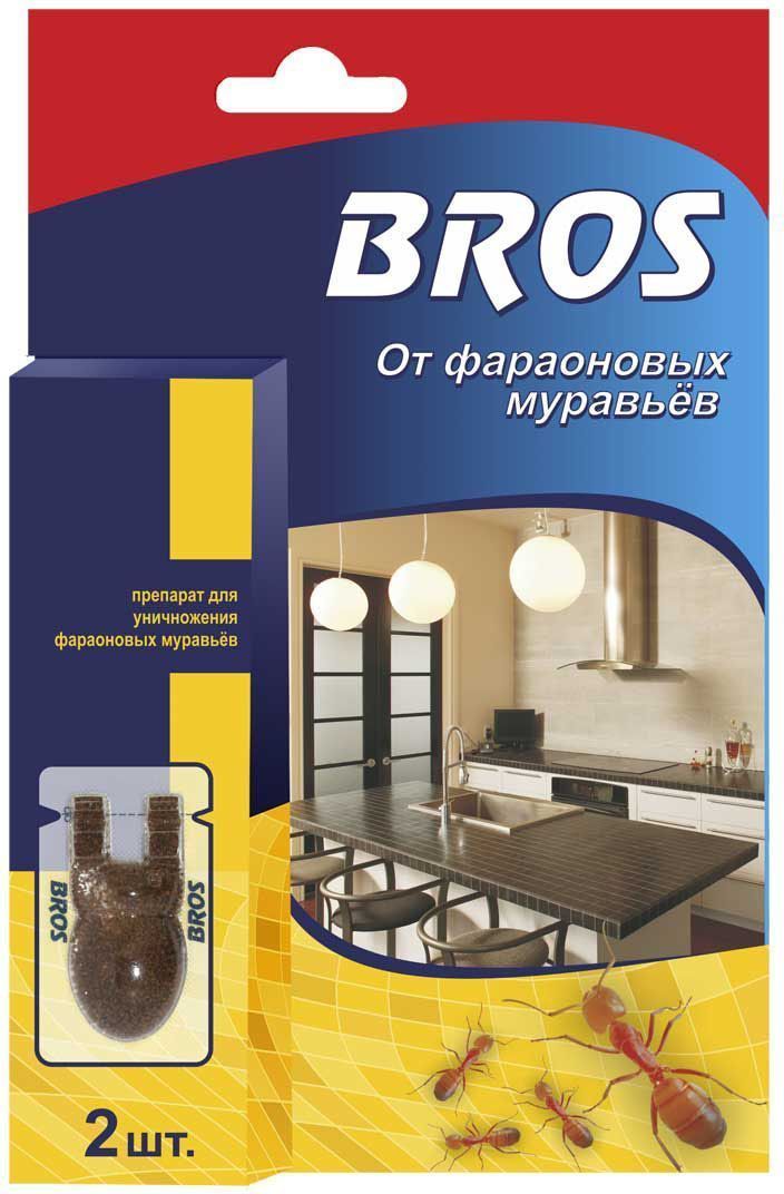 Приманка от рыжих муравьев BROS, 2 шт.706863 Приманка от рыжих муравьев BROS, 2 шт.706863BROS Приманка от фараоновых (рыжих) муравьев. Готовая к использованию отрава пищевого действия предназначена для борьбы внутри помещения с муравьями – фараонами (рыжими). Применение препарата в месте скопления насекомых или на пути их следования гарантирует максимальную эффективность средства. 2 шт Гранулы коричнего цвета для уничтожения муравьев в жилых, складских и других помещениях. Принесенная муравьями в гнездо приманка уничтожает всю колонию и их королеву. Применение: Отрезать верхнюю часть пластиковой приманки вдоль обозначенной линии. Снять защитную пленку с самоклеющейся ленты. Приманку приклеить в местах наиболее частого пребывания насекомых (в кухонных шкафах, под окнами и др.) Норма расхода - 1-3 приманки на помещение площадью 10 м2 в зависимости от числительности насекомых. Внимание! Не убивать передвигающихся муравьев. Принесенная муравьями в гнездо приманка уничтожает всю колонию и их королеву. Гибель насекомых наступает через 2-4 недели....