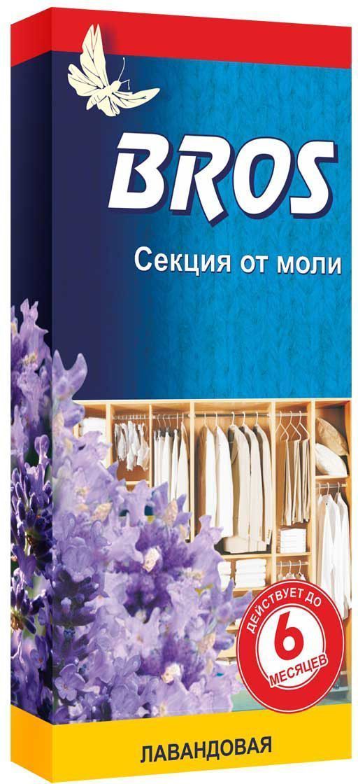 Секция от моли BROS, с запахом лаванды, 1 шт.706870 Секция от моли BROS, с запахом лаванды, 1 шт.706870BROS Секция от моли с запахом лаванды для применения в гардеробах, шкафах и ящиках. Эффективно защищает от моли (до 6 месяцев). Придает одежде приятный и свежий запах. Картонная пластина, пропитанная инсектицидным раствором, с запахом лаванды. Назначение: для защиты шерсти, меха и изделий из них, от повреждения молью и ее личинками в быту. Применение: Достать средство из упаковки. Разместить секцию в шкафу, гардеробе, ящике. Одна пластина защищает шкаф объемом до 1 м3 в течении 6 месяцев. Состав: эмпентрин 250 мг/шт., функциональные и технологические компоненты.